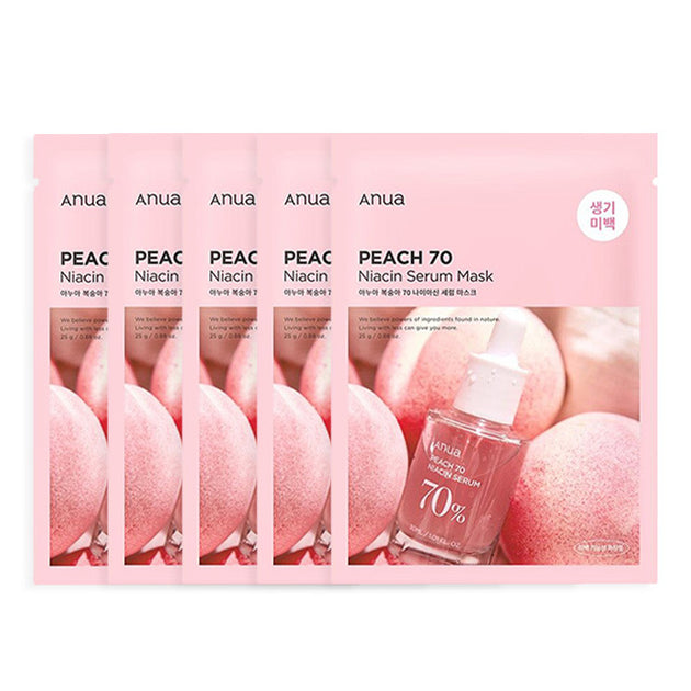 Anua | Peach Niacin Serum Mask Set 5p | Sheet Mask – Moona Store