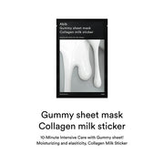 Gummy Sheet Mask Collagen Milk Sticker NEW