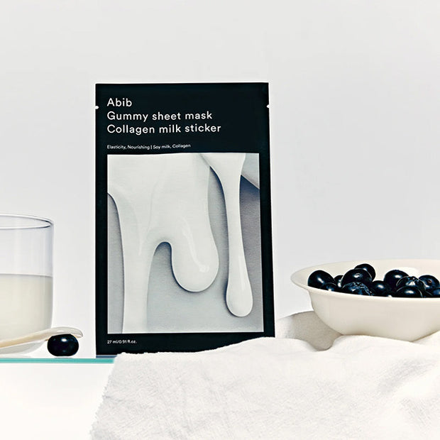 Gummy Sheet Mask Collagen Milk Sticker Pack 10p