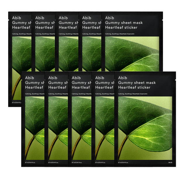 Gummy Sheet Mask Heartleaf Sticker Pack 10p