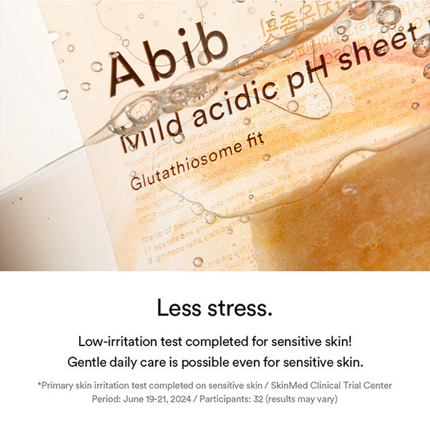 Mild Acidic pH Sheet Mask Glutathiosome Fit
