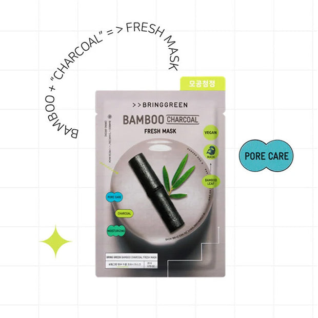 Bamboo Charcoal Fresh Mask Pack 10p