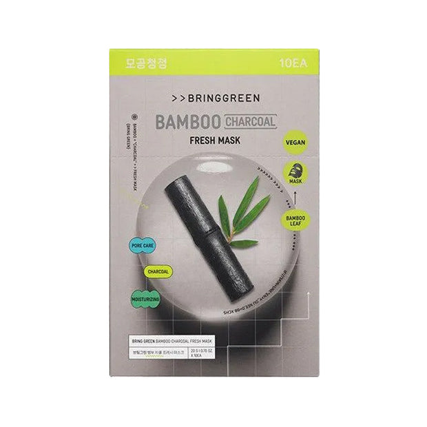 Bamboo Charcoal Fresh Mask Pack 10p