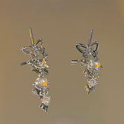 Dangling Butterfly Earring with Stone