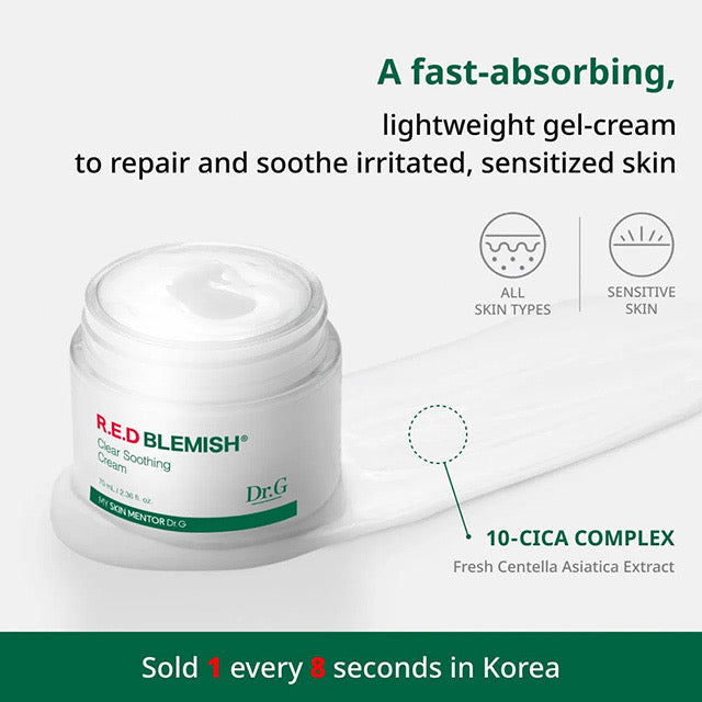 Dr.G | Red Blemish Clear Soothing Cream | Skincare – Moona Store