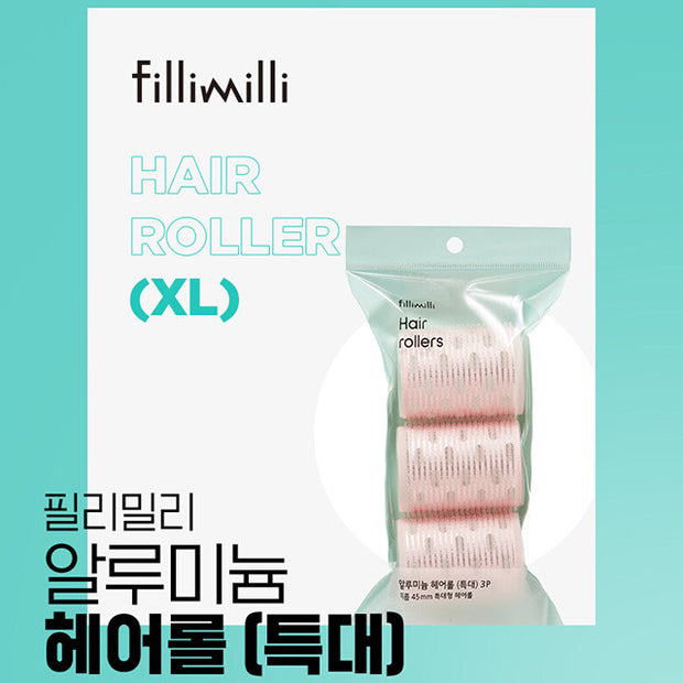 Aluminum Hair Roller XL 3p