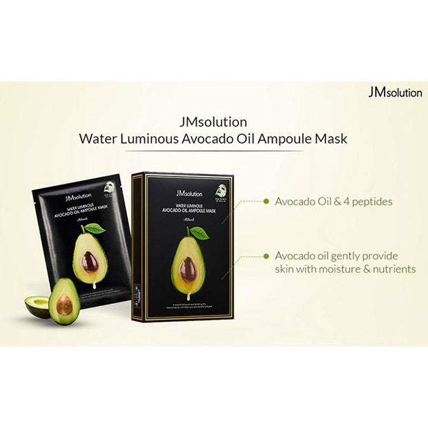 Water Luminous Avocado Oil Ampoule Mask Pack 10p
