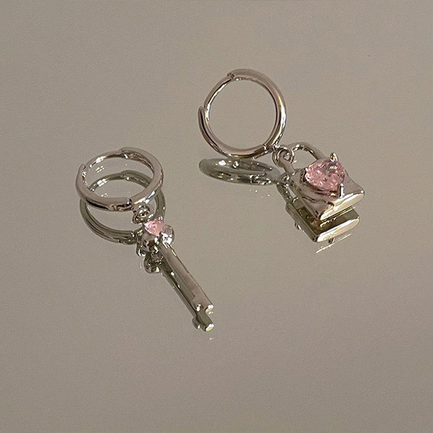 Key and Lock Earring