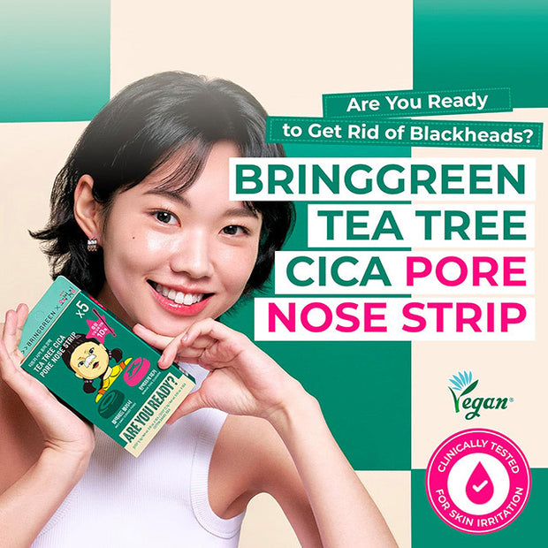 Netflix Squid Game 2 x Bring Green Tea Tree Cica Pore Nose Strip