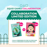 Netflix Squid Game 2 x Bring Green Tea Tree Cica & Young Hee Fresh Mask
