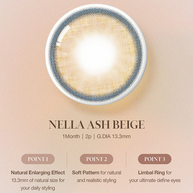 Nella Ash Beige (1month/Box Lens)