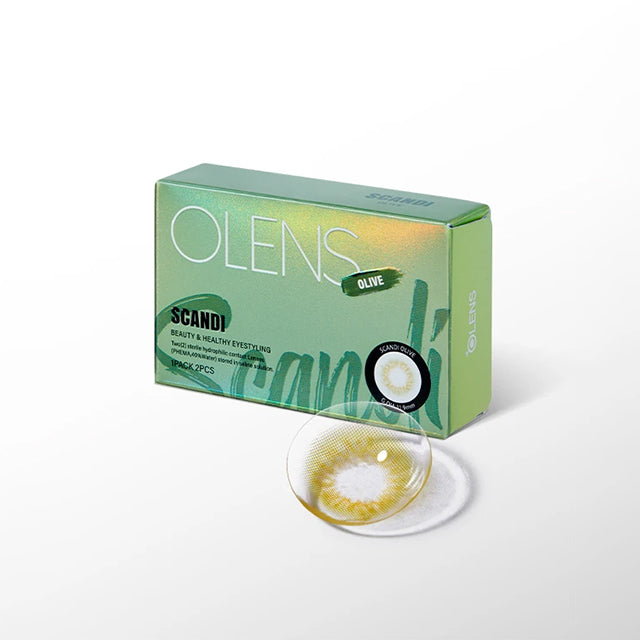 Olens | Scandi Olive (1month/Box Lens) Blackpink | Korean Coloured
