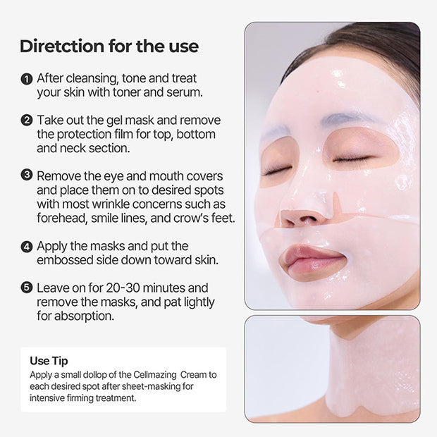 Cellmazing Low Molecular Collagen Firming Gel Sheet Mask