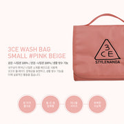 Wash Bag Small #Pink Beige