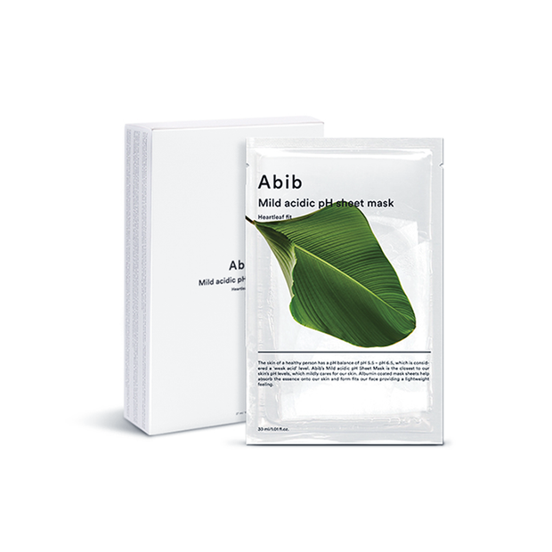 Mild Acidic pH Sheet Mask Pack Heartleaf Fit 10p
