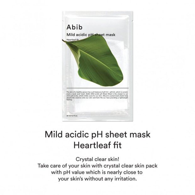 Mild Acidic pH Sheet Mask Heartleaf Fit