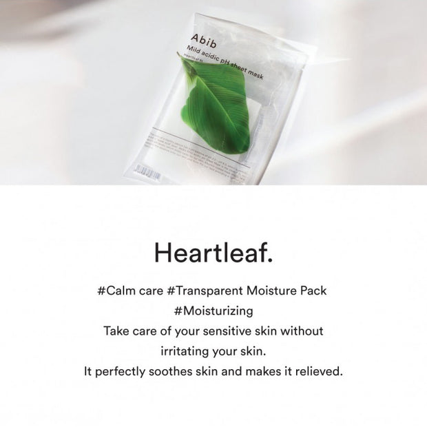 Mild Acidic pH Sheet Mask Heartleaf Fit