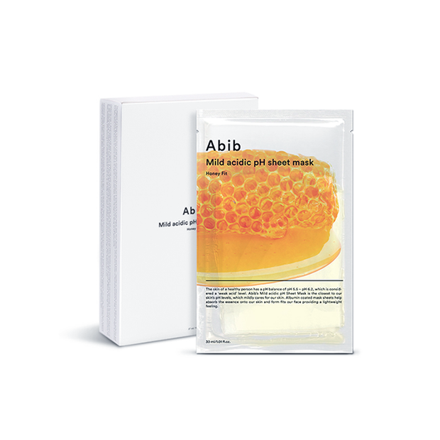 Mild Acidic pH Sheet Mask Pack Honey Fit 10p
