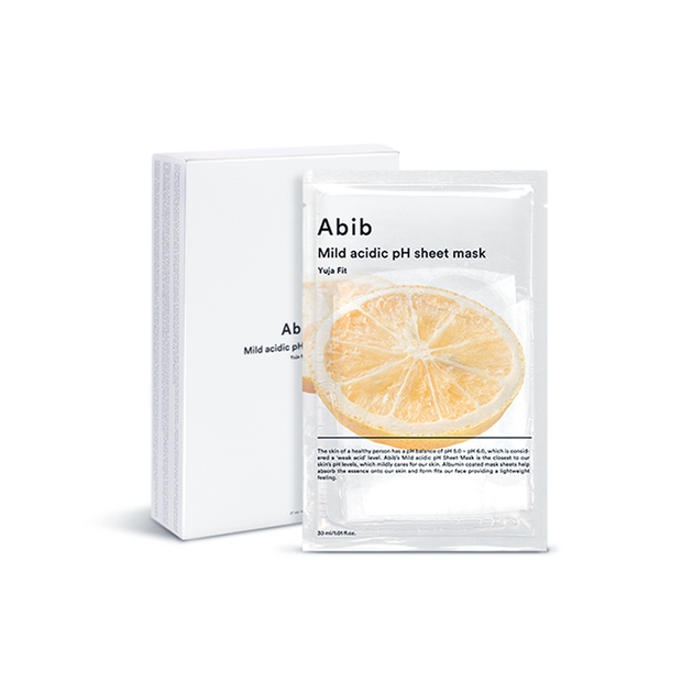 Mild Acidic pH Sheet Mask Pack Yuja Fit 10p