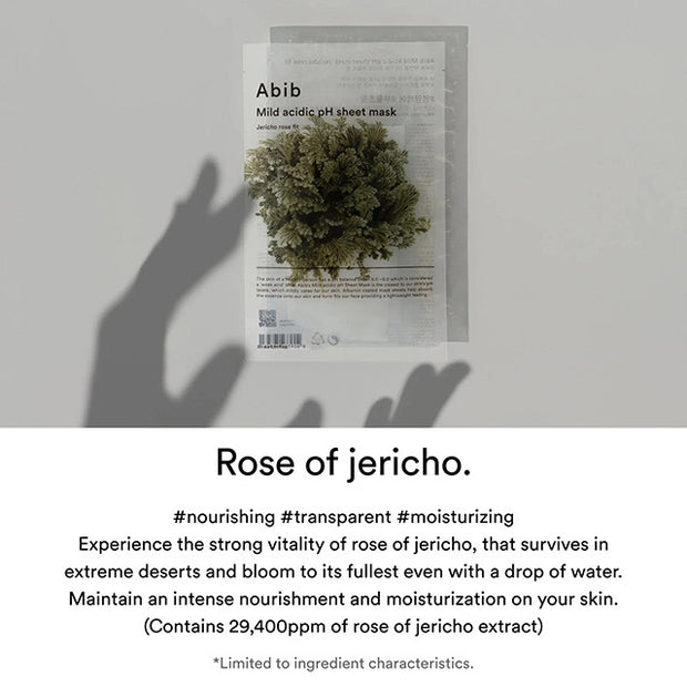 Mild Acidic pH Sheet Mask Jericho Rose Fit 10p