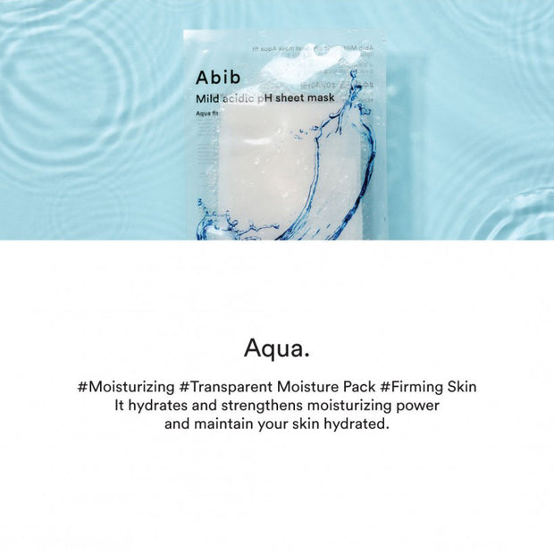 Mild Acidic pH Sheet Mask Pack Aqua Fit 10p