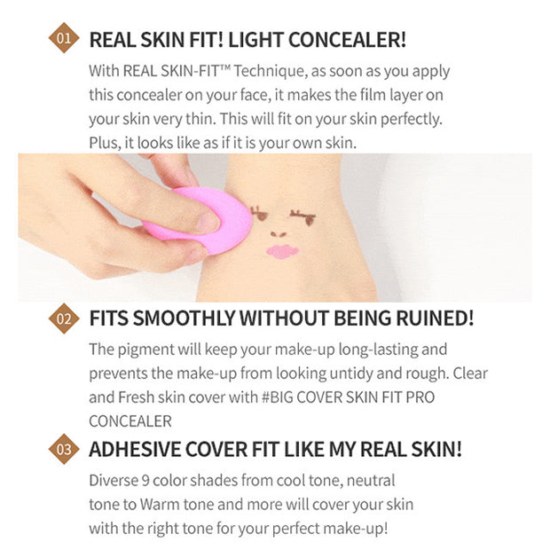 Big Cover Skin Fit Concealer Pro