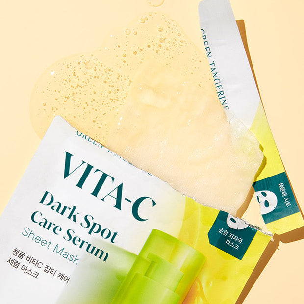 Green Tangerine Vita C Dark Spot Care Serum Sheet Mask Pack 5p