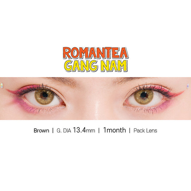 Romantea Gangnam Brown (1month/Box Lens)