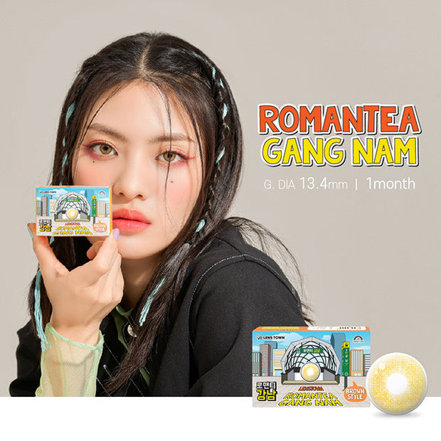 Romantea Gangnam Brown (1month/Box Lens)