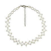 Rhinestone Bead Chocker Necklace