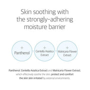 skin soothing with the strongly-adhering moisture barrier