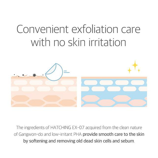 convenient exfoliation care with no skin irritation
