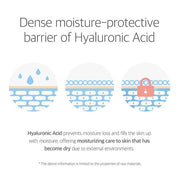 dense moisture-protective barrier of hyaluronic acid