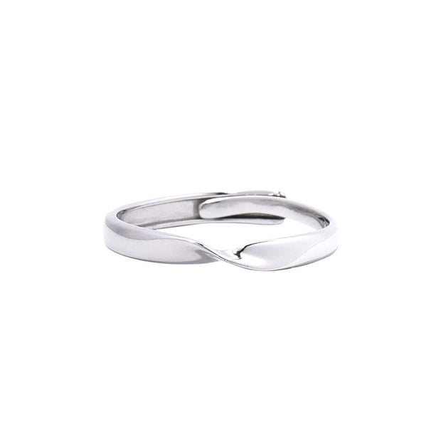 Silver Simple Twisted Ring
